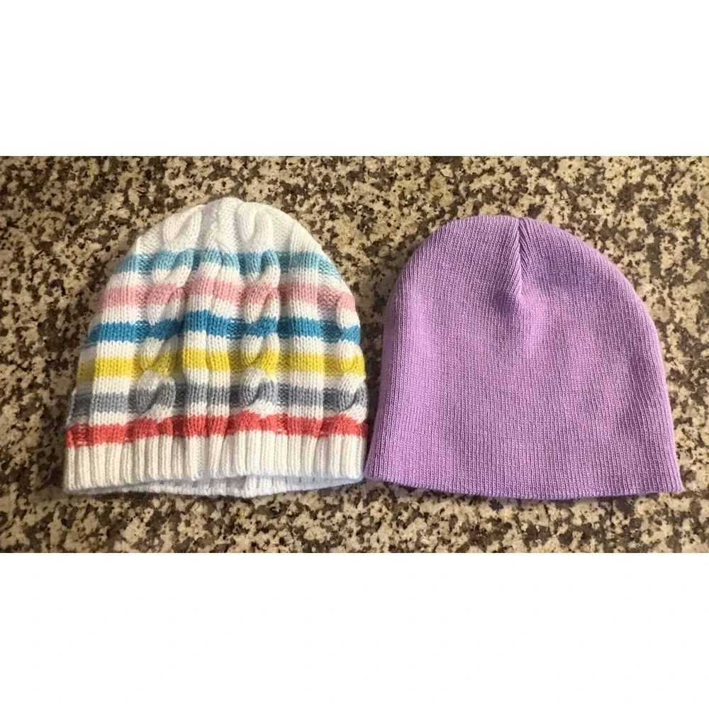 Toddler Beanie Paw Patrol Purple Lot Of 2